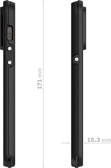Ghostek Nautical Back Cover Plastic 2mm Waterproof Black (iPhone 14 Pro Max)