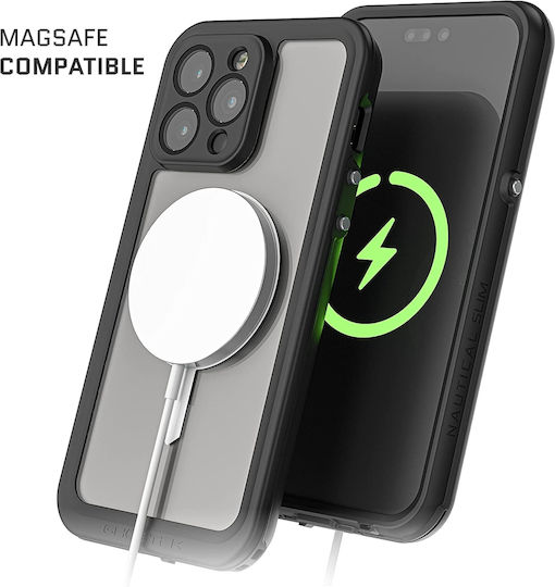 Ghostek Nautical Slim Umschlag Rückseite Kunststoff 2mm Schwarz (iPhone 14 Pro Max)