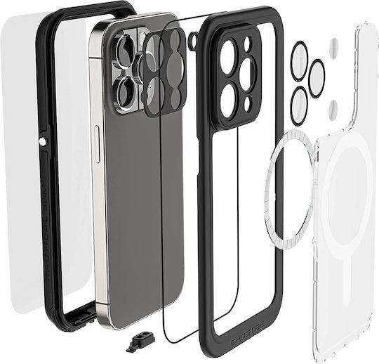 Ghostek Nautical Slim Umschlag Rückseite Kunststoff 2mm Schwarz (iPhone 14 Pro)