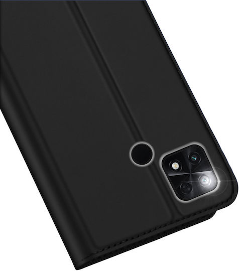 Dux Ducis Skin Pro Buchen Sie Synthetisches Leder Schwarz (Poco C40)