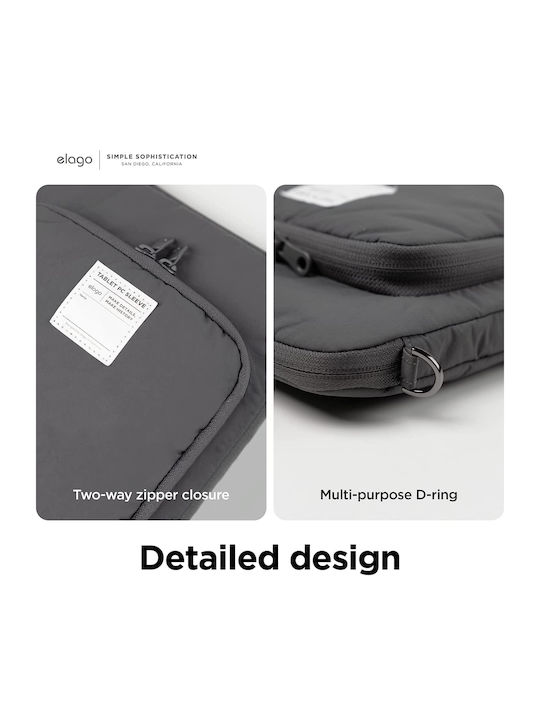 Elago Θήκη για Laptop 11" σε Γκρι χρώμα EPAD11SLEEV-PO-DGY