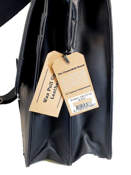 Leather Men's Briefcase Black