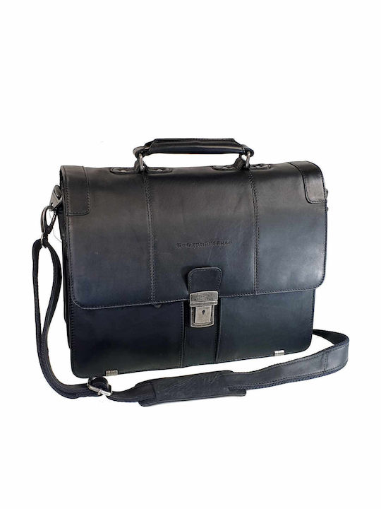 Leather Men's Briefcase Black