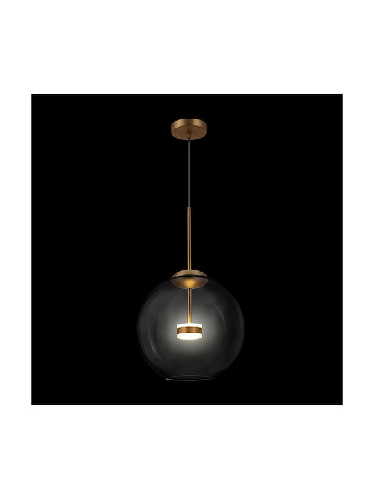 Maytoni Cometa Pendant Light LED Ball with Warm White Light Gold