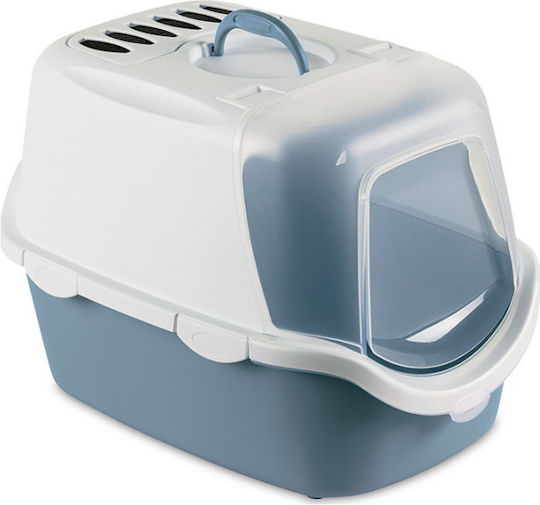 Stefanplast Cathy Cat Toilet Closed Light Blue L56 x W40 x H40cm