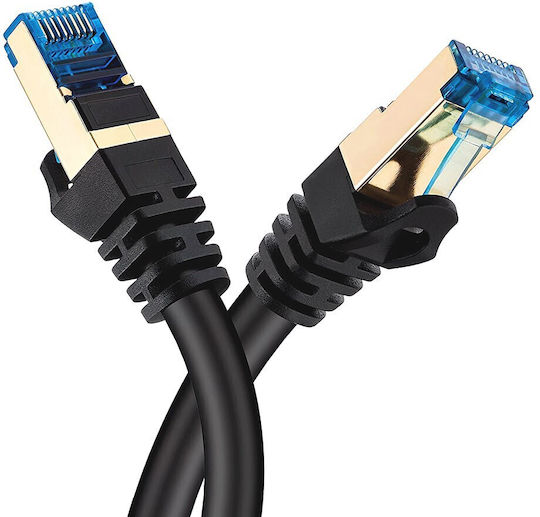 Montis S/FTP Cat.7 (10Gbps) Καλώδιο Δικτύου Ethernet 1.5m Μαύρο