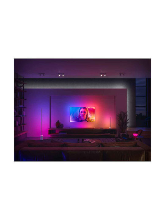Philips Gradient Signe LED Floor Lamp H145.8xW11.1cm. with RGBW Light 2550lm Black