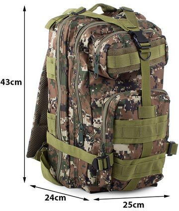 Military Backpack Digital Camo 30lt