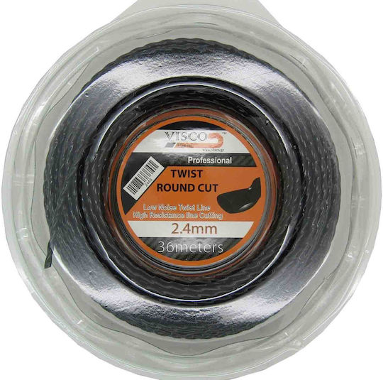 Visco Parts Round Twist Brush Cutter Trimmer Line 2.4mm 36m 2448