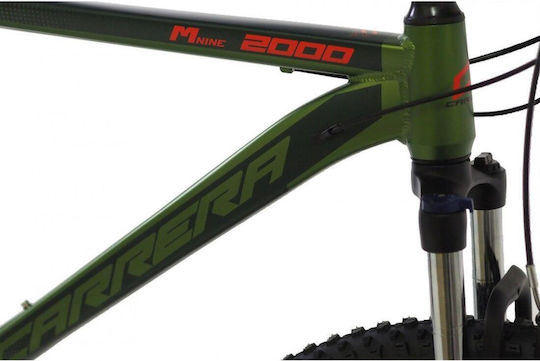 Carrera M9 2000 VB 29" 2023 Зелен Планинско Колело с 21 Скорости