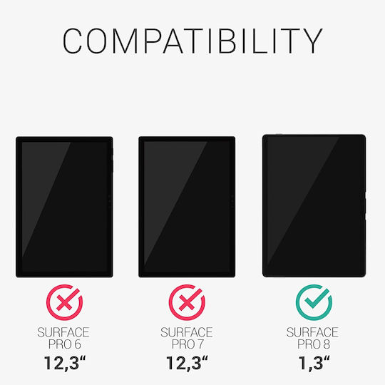 KWmobile Flip Cover Gri Închis (Microsoft Surface Pro 8)