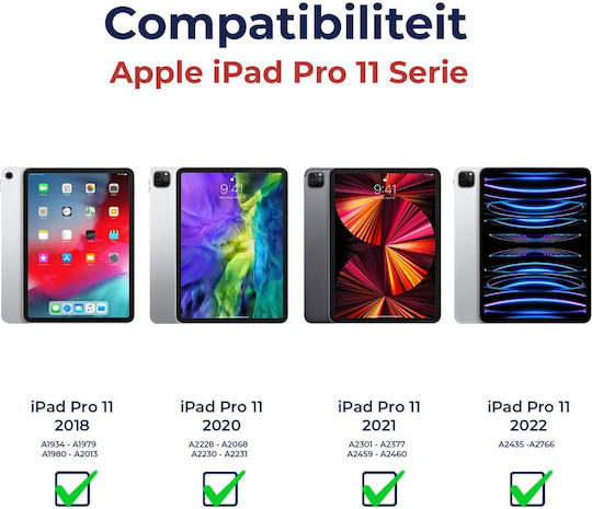 Rosso Element Flip Cover Καφέ (iPad Pro 2018 11" / iPad Pro 2020 11" / iPad Pro 2021 11" / iPad Pro 2022 11'')