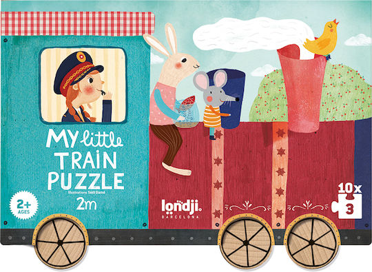 Kinderpuzzle Der Kleine Zug für 3+ Jahre alt+ Jahre 3pcs Londji