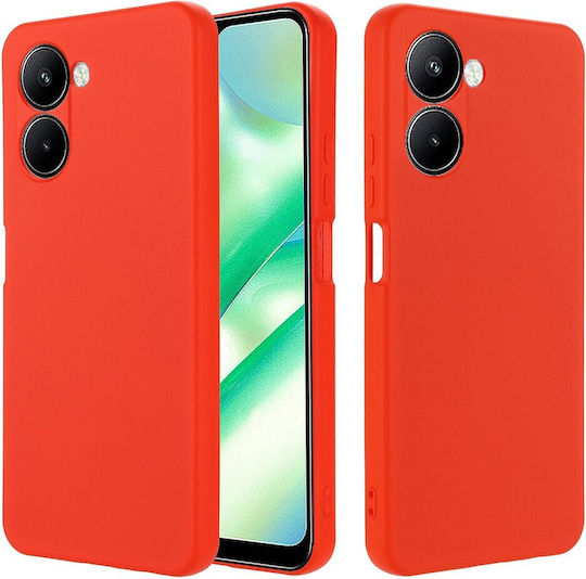 Soft Liquid Задна корица Силикон Червен (Realme C33)