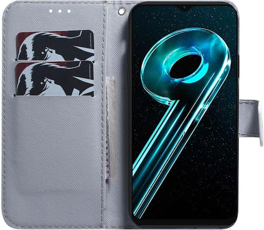 Wolf Book Synthetic Leather Multicolour (Realme C33)