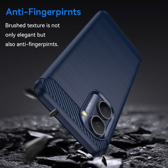 Brushed Back Cover Σιλικόνης Μπλε (Realme C33)