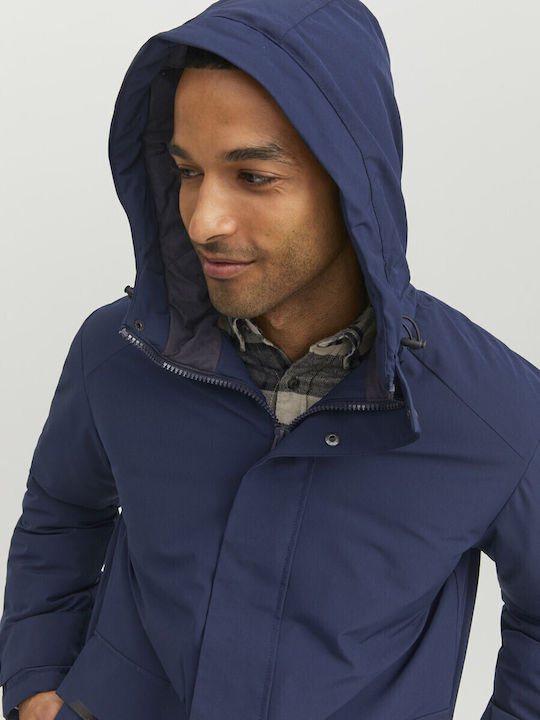 Winter Jacket Parka Navy Blue