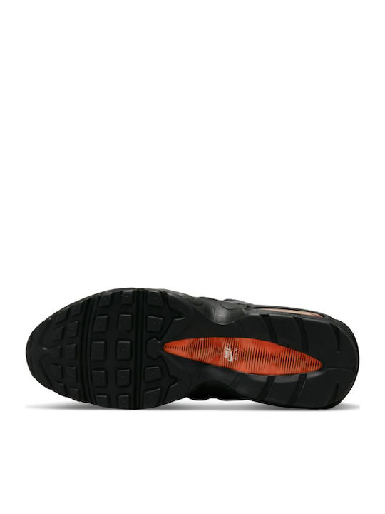 Air Max 95 Men's Sneakers Black Grey Safety Orange
