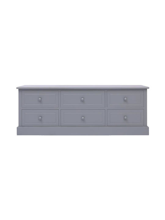 TV Stand Dark Grey L108xW30xH40cm