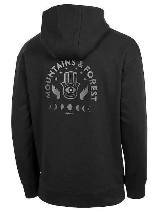 Sweatshirt mit Kapuze Schwarz