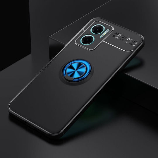 Magnetic Ring Kickstand Back Cover Σιλικόνης Black/Blue (Redmi 10 5G)