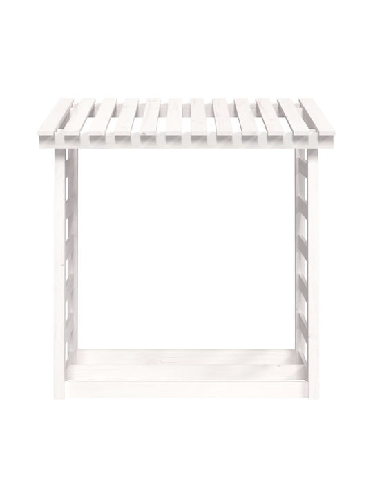 vidaXL Wooden Box Wood Storage 108x64.5x110cm White