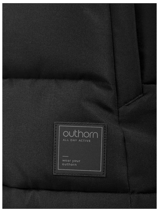 Outhorn Women's Short Puffer Jacket for Winter with Hood Black