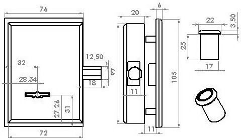 Gevy Lock Floor Glass Door