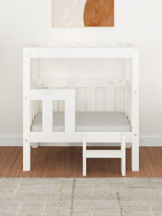 vidaXL Loft Bed Pat pentru câini Alb 70x65.5cm.