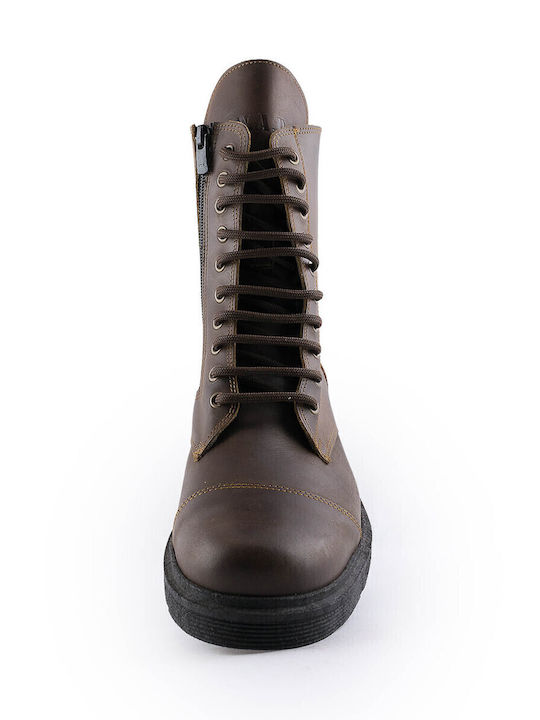 Leather Brown Men's Boots