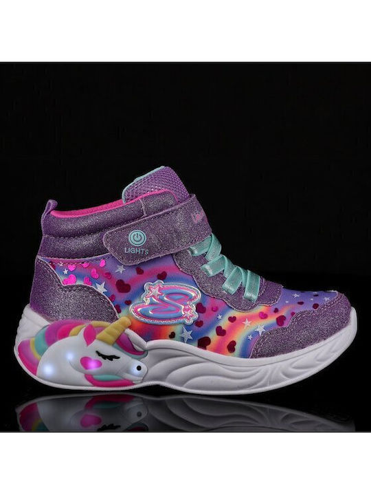 Magical Dreamer Kids Sneakers High with Scratch Pink