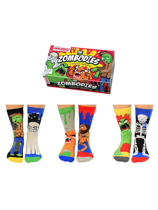 United Odd Socks Șosete pentru Copii Înălțime până la genunchi Multicolore 6 Perechi