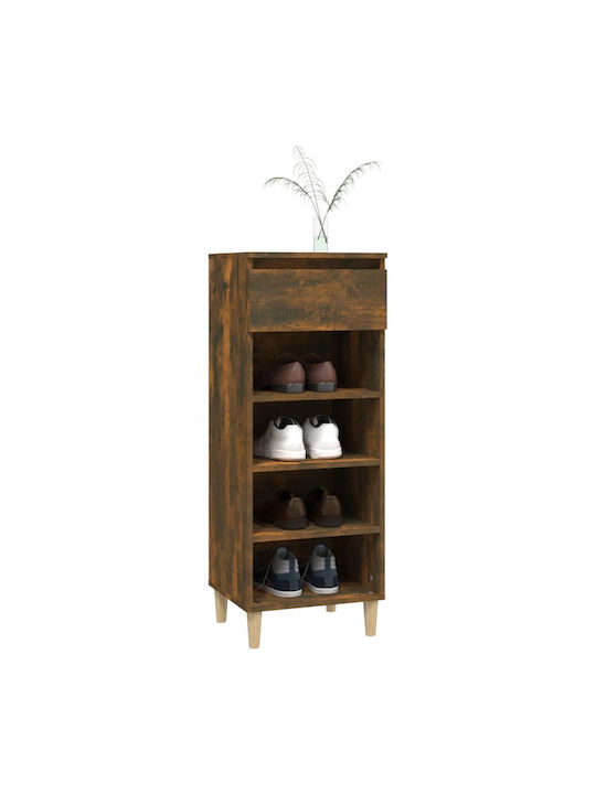 Suport pentru pantofi cu 4 Rafturi Galbenă L40xW36xH105cm