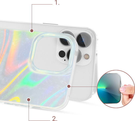 Kingxbar Shell Back Cover Σιλικόνης Pearl Blue (iPhone 13 Pro Max)