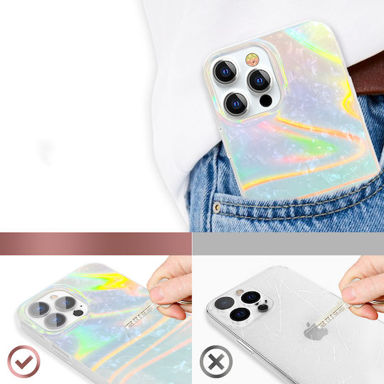 Kingxbar Shell Back Cover Σιλικόνης Pearl Blue (iPhone 13 Pro Max)