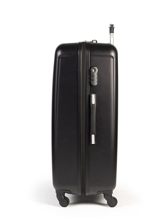 Cardinal Large Hard Travel Suitcase Black with 4 Wheels Height 70cm