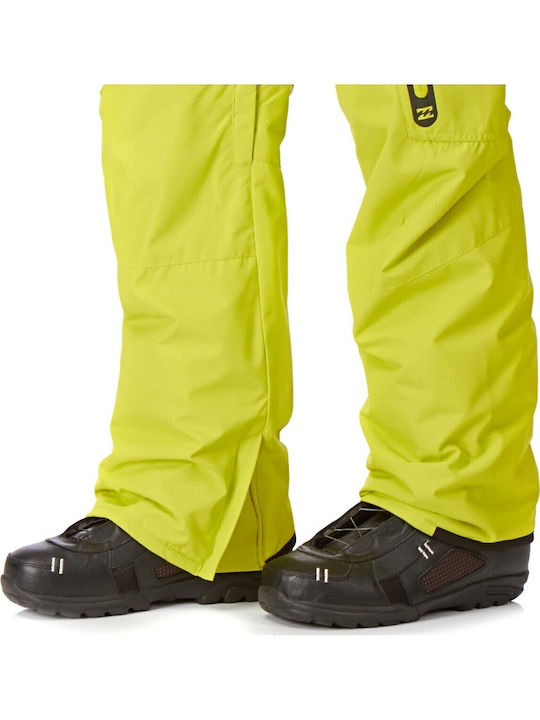 Billabong Cad Q6PM02BIW4-6636 Ανδρικό Παντελόνι Σκι & Snowboard Κίτρινο