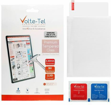 Volte-Tel 9H 2.5D 0.3мм Пълно Залепване Закалено стъкло (Галакси Таб А7 Лайт) 8294969