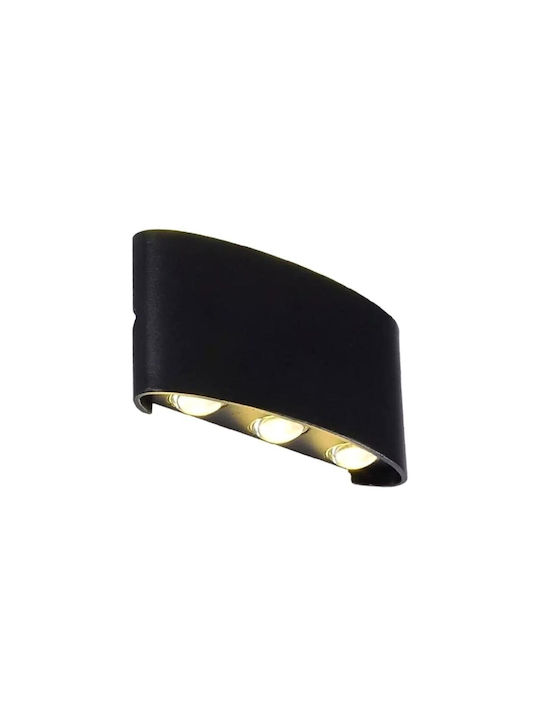 Φωτιστικό Τοίχου LED Μαύρο 17x8x4εκ. Φωτιστικό Τοίχου LED Μαύρο 17x8x4εκ.