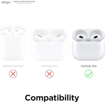 Elago Silicone Covers Lovely Pink / Lavender for Apple AirPods 3