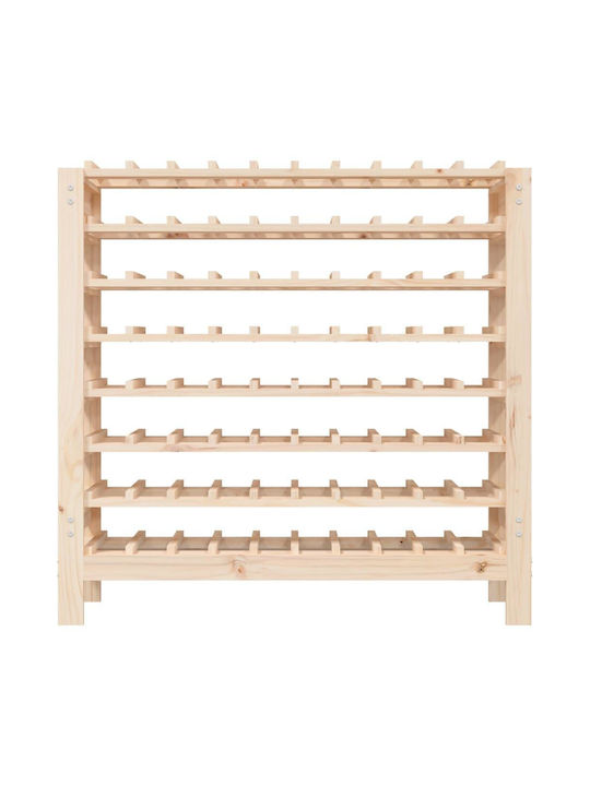 vidaXL Wandmontiert Weinkeller Hölzernes für 80 Flaschen Braun 109.5x30x107.5εκ.