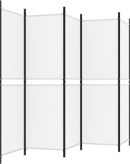 vidaXL Decorativ Paravan Tesatura cu 5 Panouri 250x180cm
