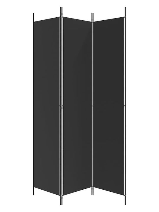 vidaXL Декоративен Параван Текстилен с 3 Панела 150x220см