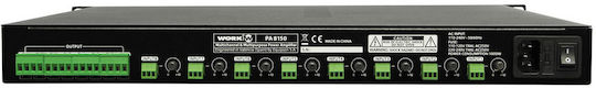 Mark 8150 PA Power Amplifier 8 Channels 150W/4Ω 80W/8Ω Black