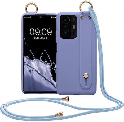 KWmobile Silicone Back Cover with Strap Lavender Grey (Xiaomi 11T / 11T Pro)