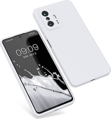 KWmobile Rubberized Задна корица Силикон Бял (Xiaomi 11T / 11T Pro - Xiaomi 11T / 11T Pro) 56573.02