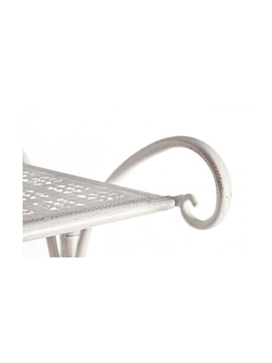 Bizzotto Emily Floor Garment Rack made of Metal White 55x46x170cm