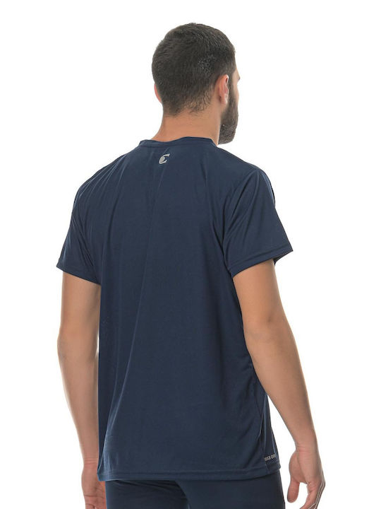 Athlos Sport Herren T-Shirt Kurzarm Marineblau