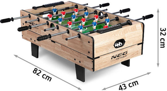 NEO Sport NS-800 Wooden Football Tabletop L80xW52xH30cm 4 in 1
