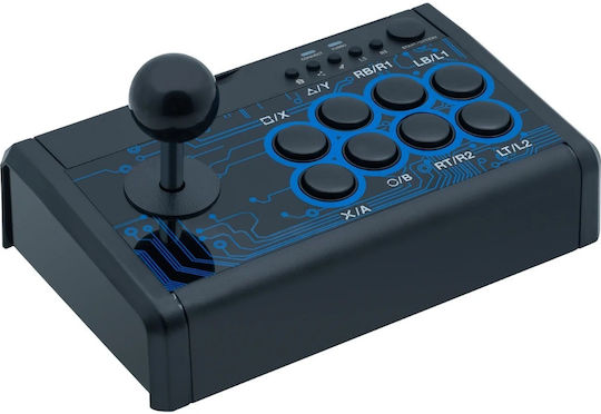 Dobe 7 in 1 Mini Arcade Fighting Stick Ενσύρματο Συμβατό με Android / PC / PS3 / Switch / Xbox One